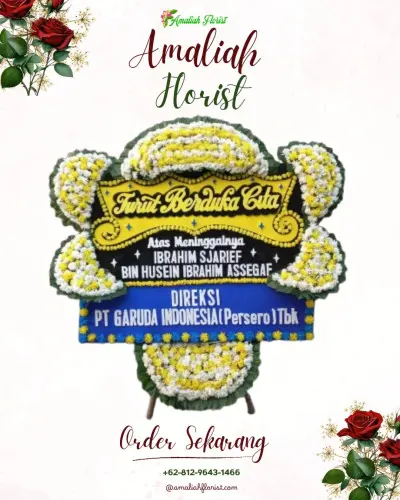 Papan Bunga Duka di Madiun